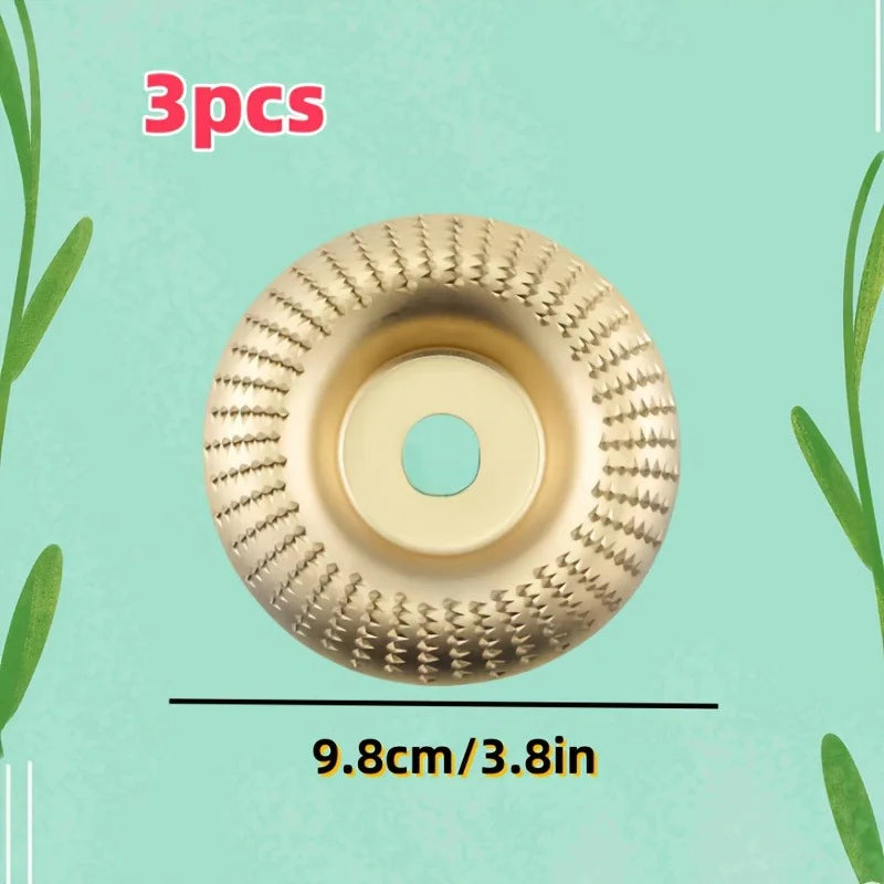 3 Pièces De Disques À Bois Pour Sculpture, Meulage Et Polissage - Outils De Menuiserie Durables Et Premium — photo 2