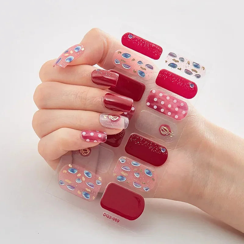 Autocollants D’Art Des Ongles 3D Pour Des Ongles Festifs Faciles — Point Rouge, photo 21