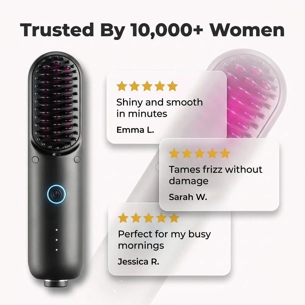 Brosse Lissante Pro Lisse Élégant et Coiffé en Quelques Minutes — photo 7