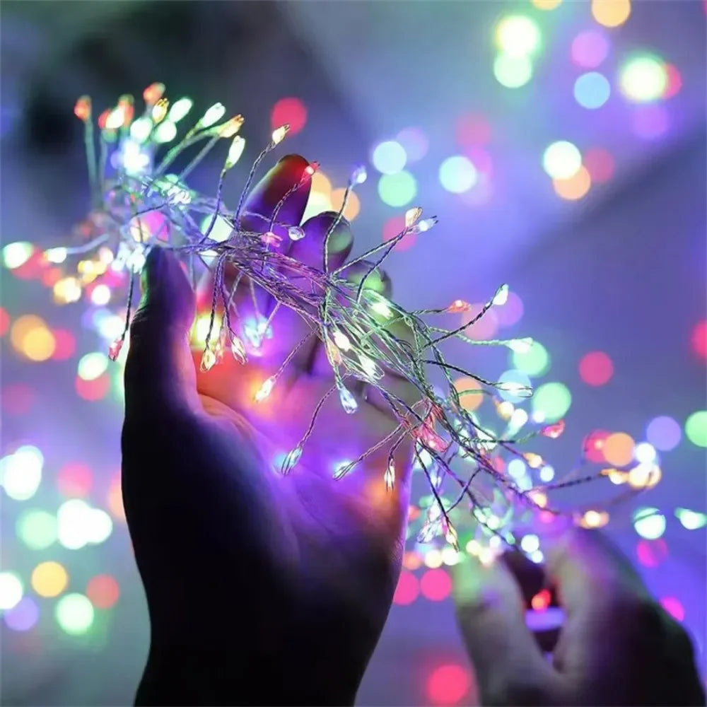 Guirlande Lumineuse LED USB Pétard avec Télécommande 8 Modes pour Fête de Mariage Jardin Chambre Noël 3/6/9/12 M — photo 5