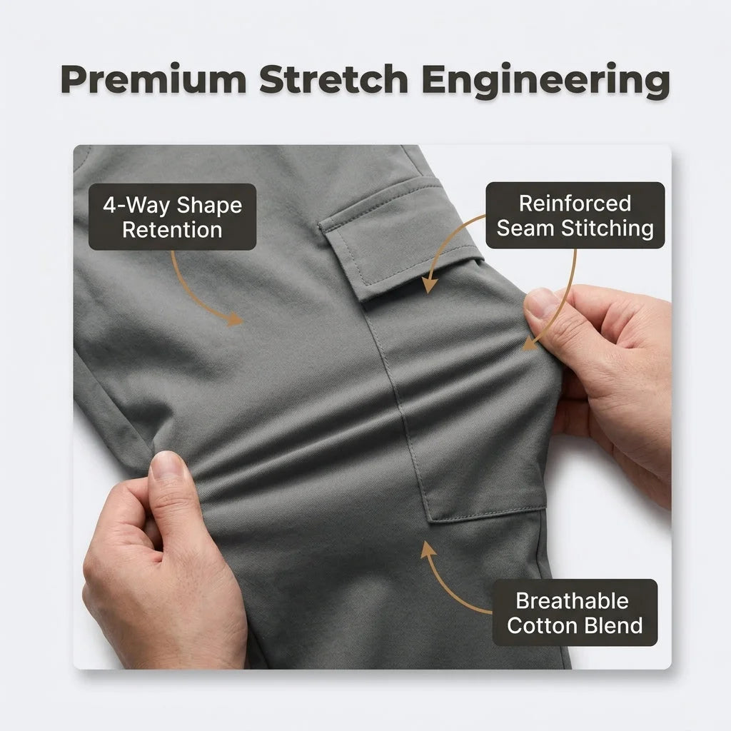 Premium Stretch Cargo-Jeans – Komfort und Stil — Bild 4