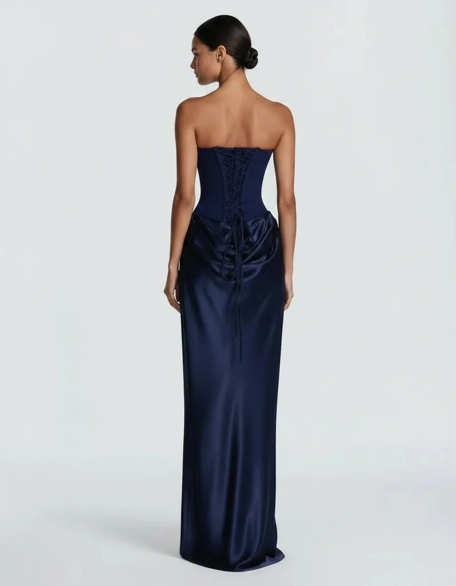 Vespera — La Robe En Satin à Lacets Corset — photo 8